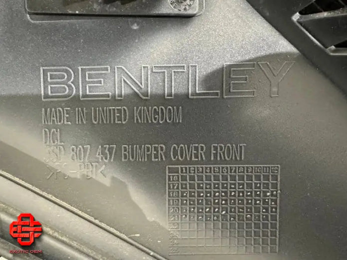 BENTLEY CONTINENTAL GT GTC FRONT BUMPER