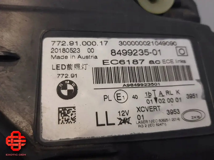 BMW 7 SERIES G11 G12 LASER HEADLIGHT OEM