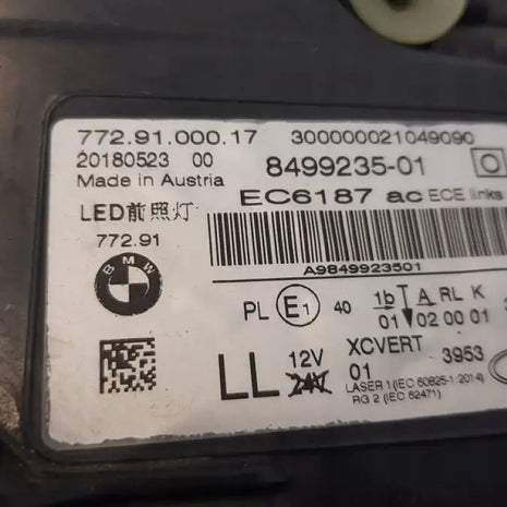 BMW 7 SERIES G11 G12 LASER HEADLIGHT OEM