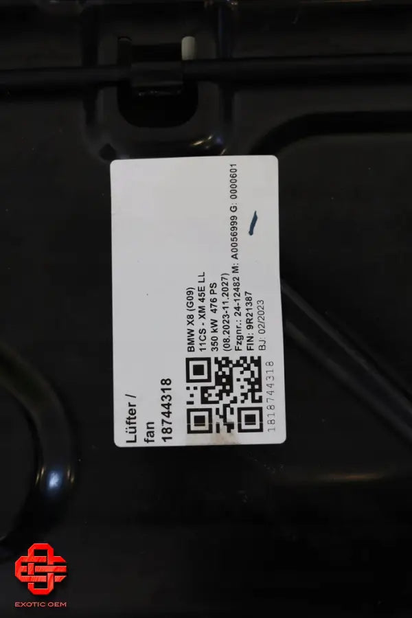 BMW XM FULL FRONT PACKAGE OEM PART