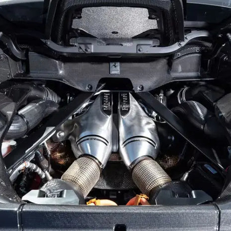 FERRARI 296 GTB / ENGINE CARBON KIT 4 PARTS / ENGINE COVERS