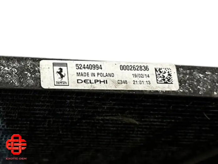FERRARI 458 488 F8 SF90 296 AIR CONDITIONING CONDENSER RADIATOR