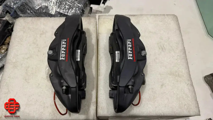 FERRARI 458 CALIPER WITH BRAKE PADS L + R OEM