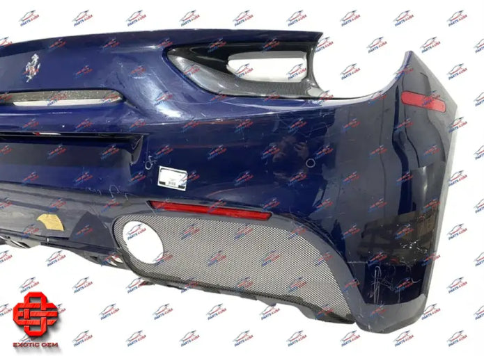 FERRARI 488 GTB REAR BUMPER COMPLETE WITH CARBON TRIM