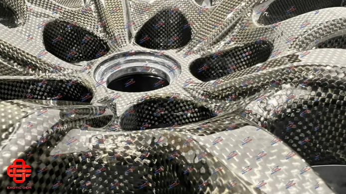 FERRARI 488 PISTA CARBON FIBER WHEELS SET OEM