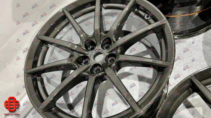 FERRARI 488 PISTA CARBON FIBER WHEELS SET OEM