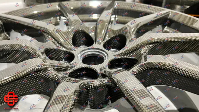 FERRARI 488 PISTA CARBON FIBER WHEELS SET OEM
