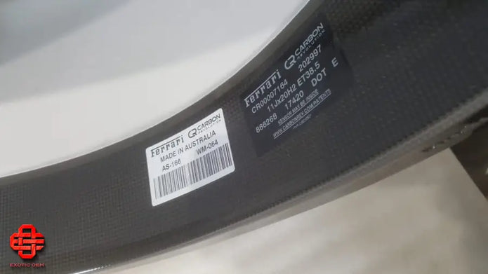 FERRARI 488 PISTA OEM CARBON WHEELS