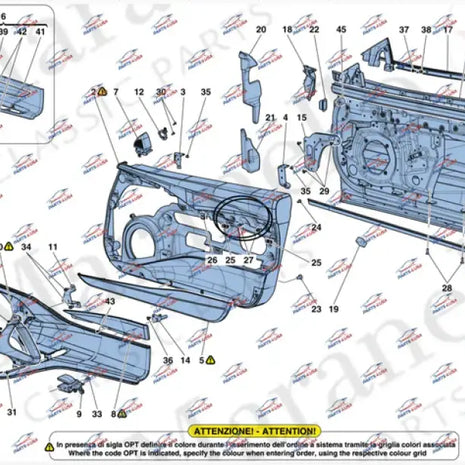 FERRARI 812 SUPERFAST COMPL. RH INTERNAL MEDALLI OEM