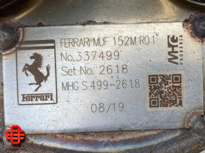 FERRARI 812 SUPERFAST EXHAUST MUFFLER