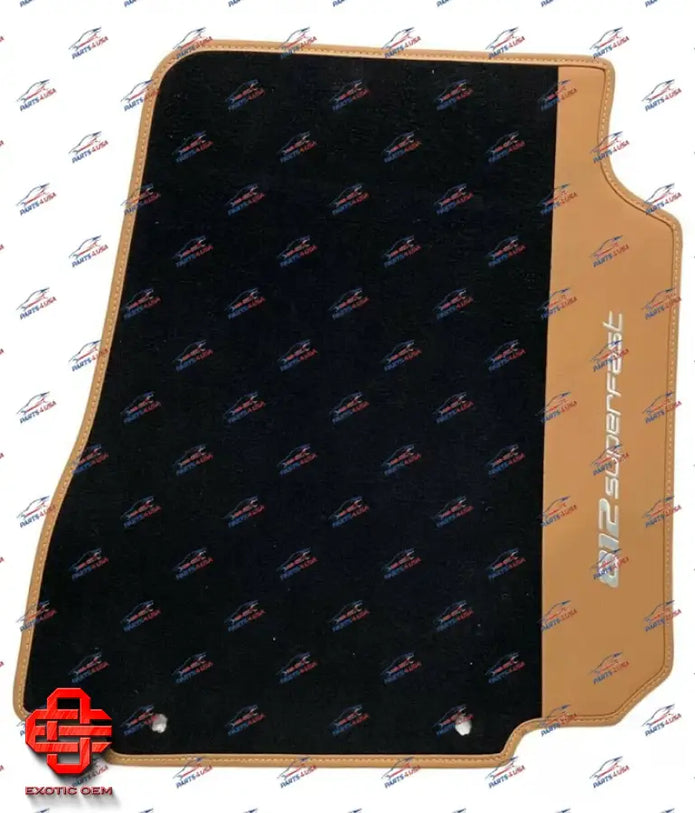 FERRARI 812 SUPERFAST FLOOR MATT BLACK WITH CAMEL