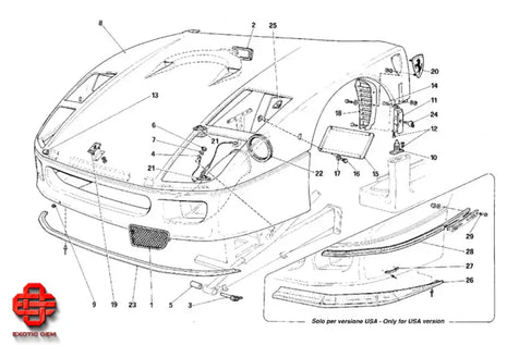 FERRARI F40 LOCK SET OEM