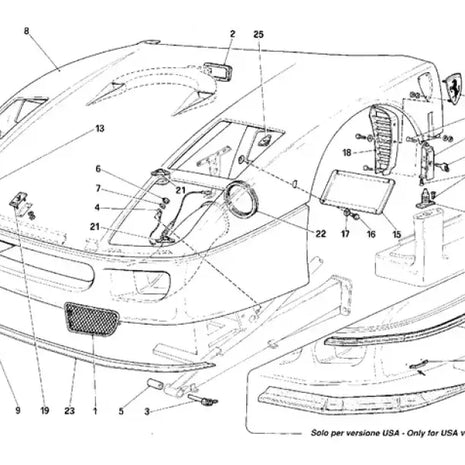 FERRARI F40 LOCK SET OEM