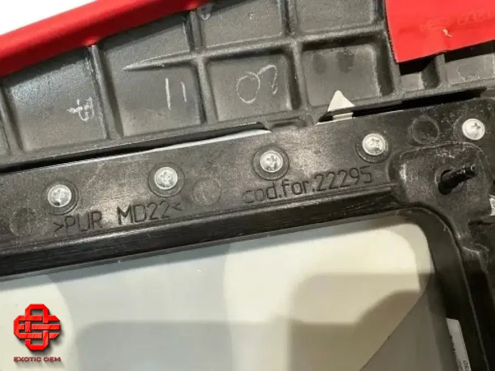 FERRARI F8 DASHBOARD COVER COCKPIT LEATHER RED