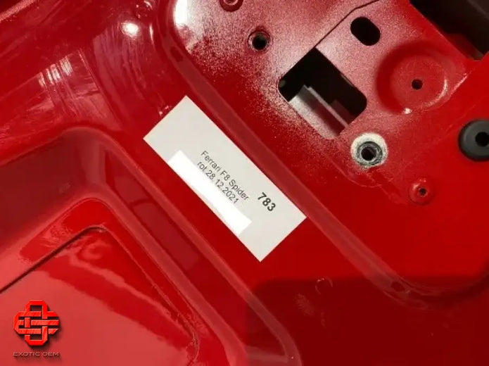 FERRARI F8 SPIDER REAR COVER COVER FLAP HOOD