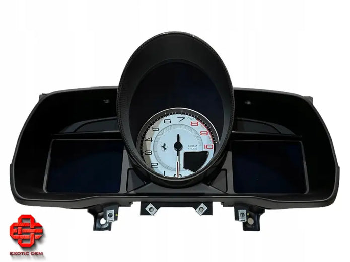 FERRARI F8 SPIDER TRIBUTO CARBON CLOCK ODOMETER