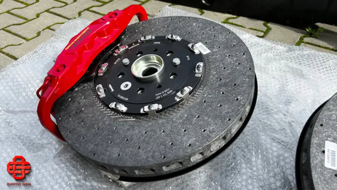 FERRARI F8 TRIBUTO 488 BRAKE SET COMPLETE CERAMIC OEM