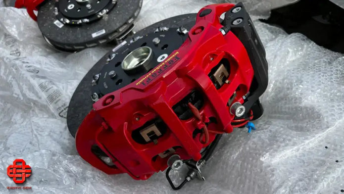 FERRARI F8 TRIBUTO 488 BRAKE SET COMPLETE CERAMIC OEM