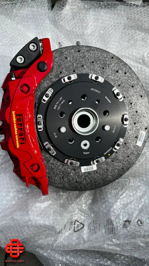 FERRARI F8 TRIBUTO 488 BRAKE SET COMPLETE CERAMIC OEM