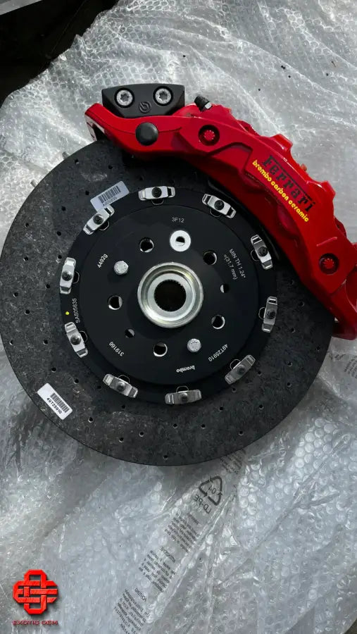 FERRARI F8 TRIBUTO 488 BRAKE SET COMPLETE CERAMIC OEM