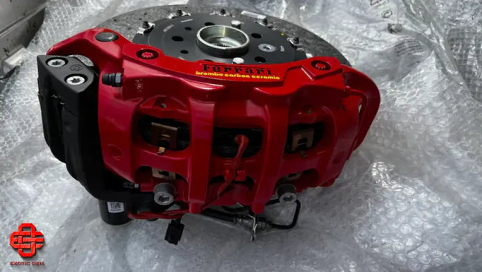FERRARI F8 TRIBUTO 488 BRAKE SET COMPLETE CERAMIC OEM