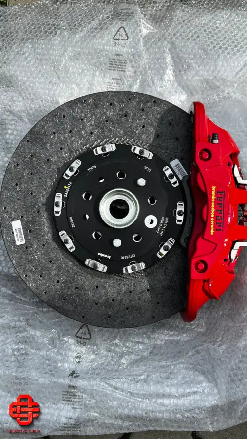 FERRARI F8 TRIBUTO 488 BRAKE SET COMPLETE CERAMIC OEM