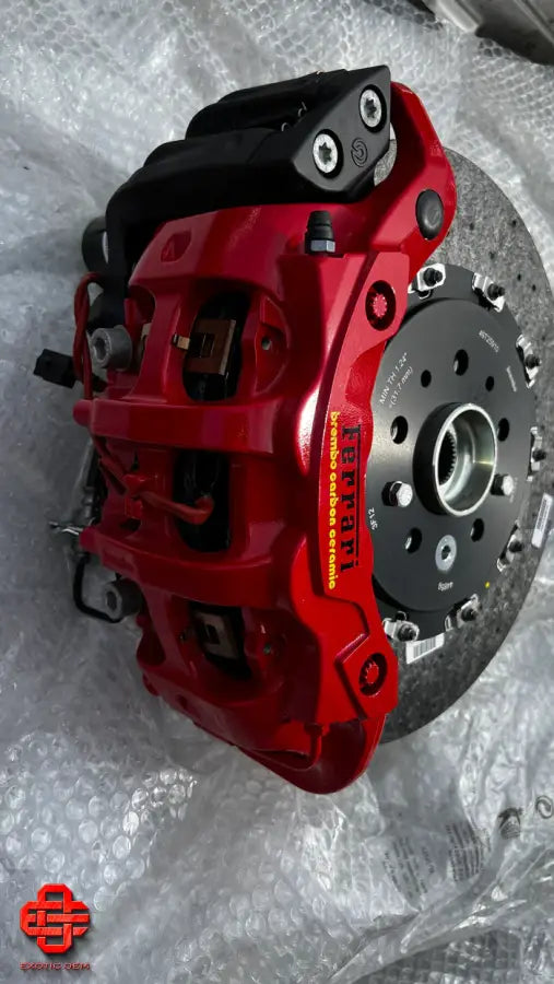 FERRARI F8 TRIBUTO 488 BRAKE SET COMPLETE CERAMIC OEM