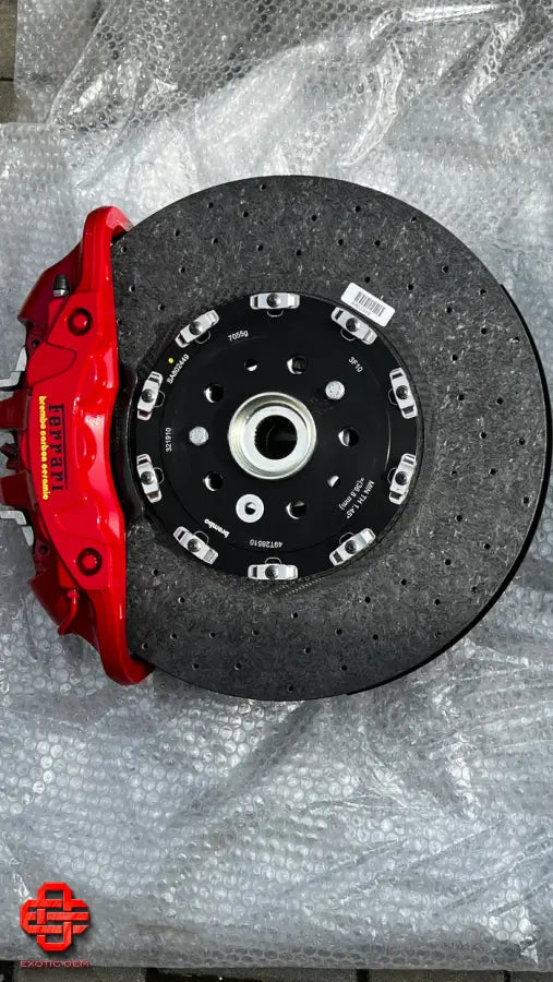 FERRARI F8 TRIBUTO 488 BRAKE SET COMPLETE CERAMIC OEM