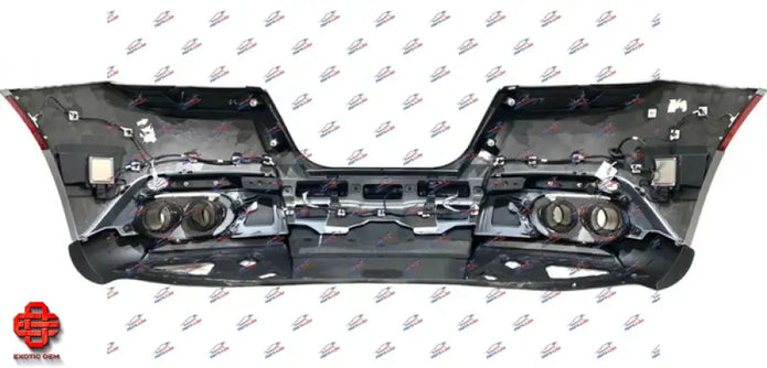 FERRARI ROMA REAR BUMPER US SPEC COMPLETE WITH GOLD TIPS