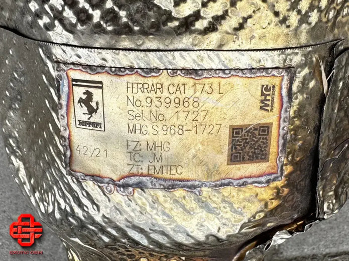 FERRARI SF90 VORKATALYSATOR KATALYSATOR PRE CATALYTIC CONVERTER