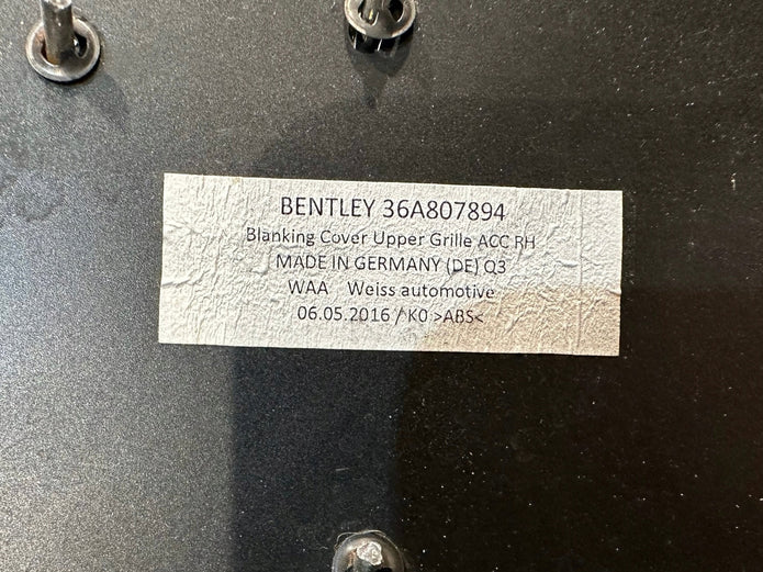 BENTLEY BENTAYGA SIDE GRILL