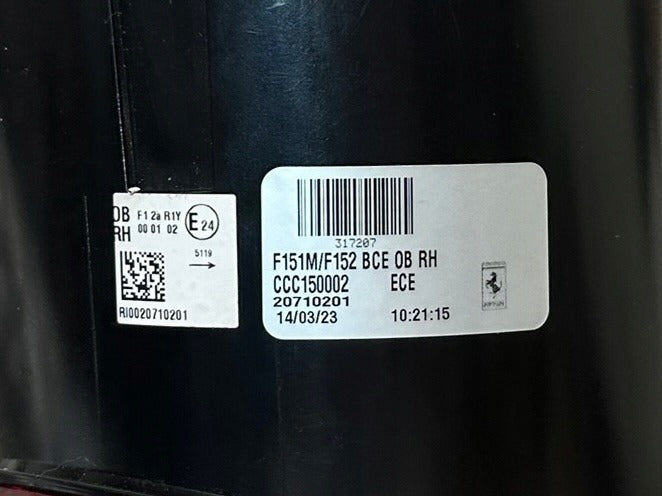 FERRARI F8 812 GTC4 RIGHT REAR LIGHT