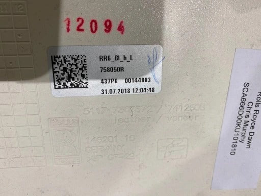 ROLLS ROYCE DAWN REAR COVER COVER