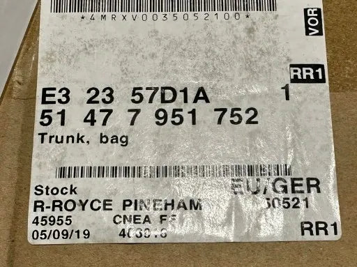 ROLLS ROYCE DAWN RR6 TRUNK BAG