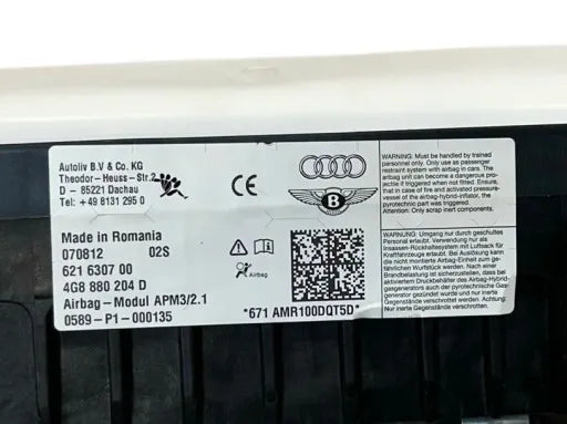 LAMBORGHINI HURACAN AIRBAG PASSENGER AIRBAG