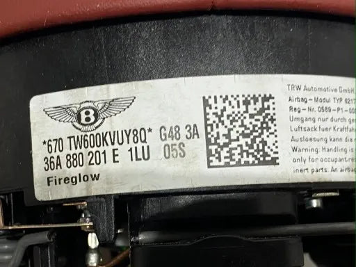 BENTLEY BENTAYGA CONTIN AIRBAG FIREGLOW