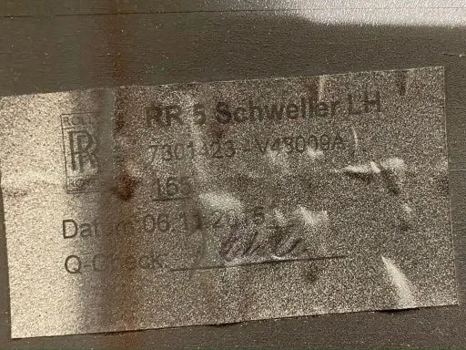 ROLLS ROYCE WRAITH DOOR SILL TRIM