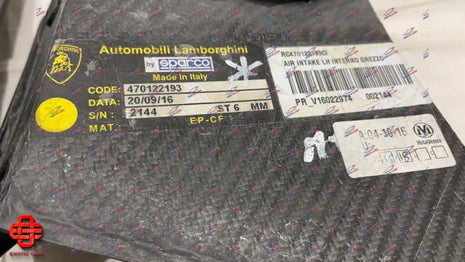 LAMBORGHINI AVENTADOR AIR DUCT CONVEYOR L + R CARBON