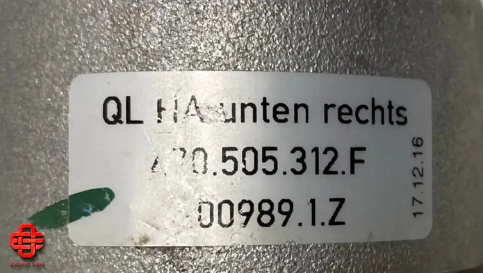 LAMBORGHINI AVENTADOR RIGHT LOWER CONTROL ARM