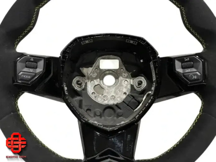 LAMBORGHINI AVENTADOR SVJ LEATHER STEERING WHEEL ALCANTARA