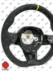 LAMBORGHINI AVENTADOR SVJ STEERING WHEEL WITH YELLOW STRIPE AND STITCHING OEM