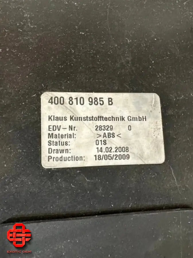 LAMBORGHINI GALLARDO REAR LEFT WHEEL ARCH