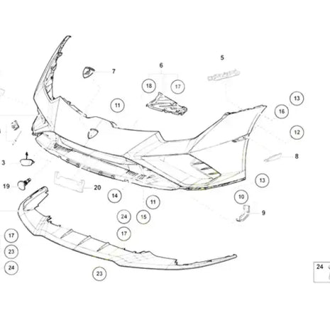 LAMBORGHINI HURACAN EVO FRONT SPOILER