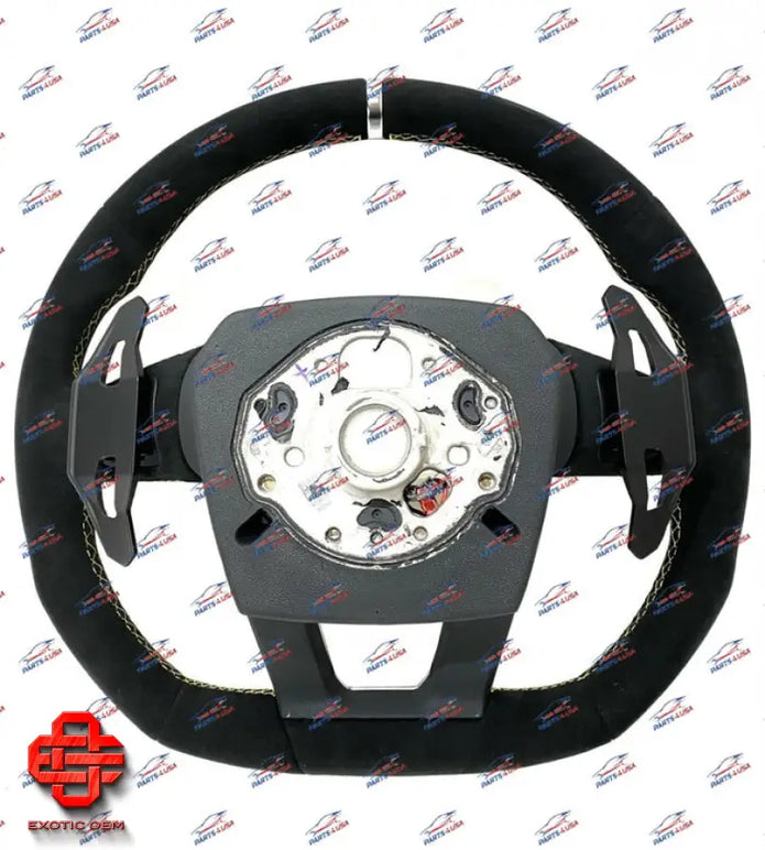 LAMBORGHINI URUS STEERING WHEEL SUEDE WITH YELLOW STITCHING AND AIRBAG OEM