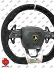 LAMBORGHINI URUS STEERING WHEEL SUEDE WITH YELLOW STITCHING AND AIRBAG OEM