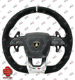 LAMBORGHINI URUS STEERING WHEEL SUEDE WITH YELLOW STITCHING AND AIRBAG OEM