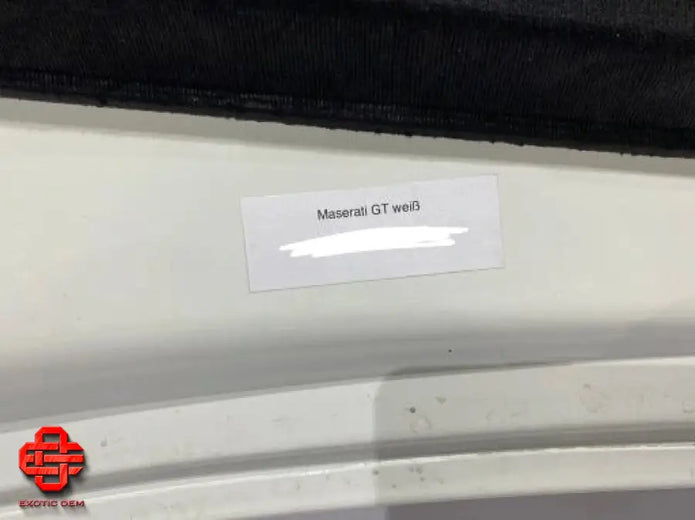 MASERATI GT FRONT BONNET WHITE