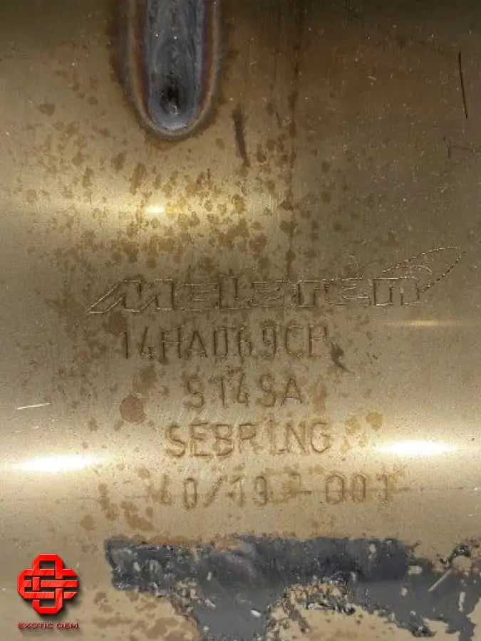 MCLAREN 720S EXHAUST MUFFLER