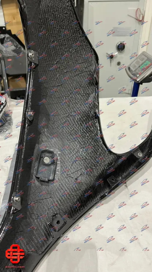 MCLAREN 765LT REAR BUMPER PDC AND CAMERA CARBON FIBER
