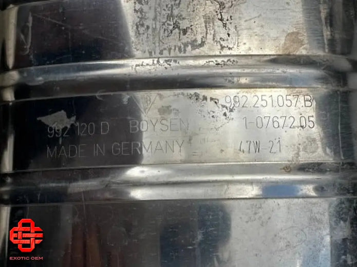 PORSCHE 911 992 TURBO S EXHAUST MUFFLER